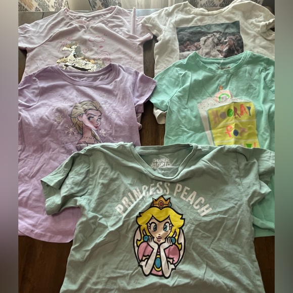 Girls Graphic T-Shirt bundle 7-8 - Picture 1 of 7